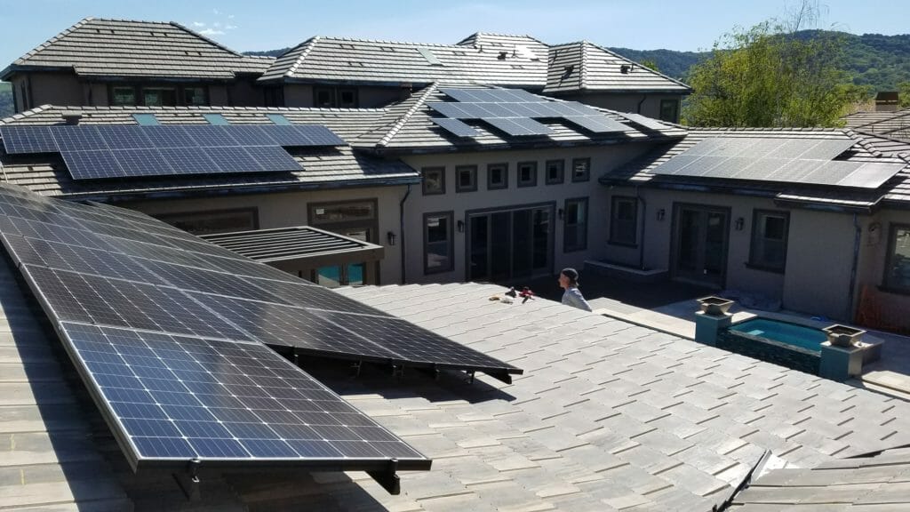 multi-roof solar project