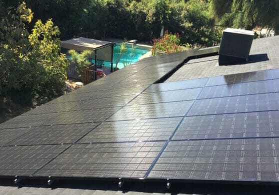 24 solar panels on roof
