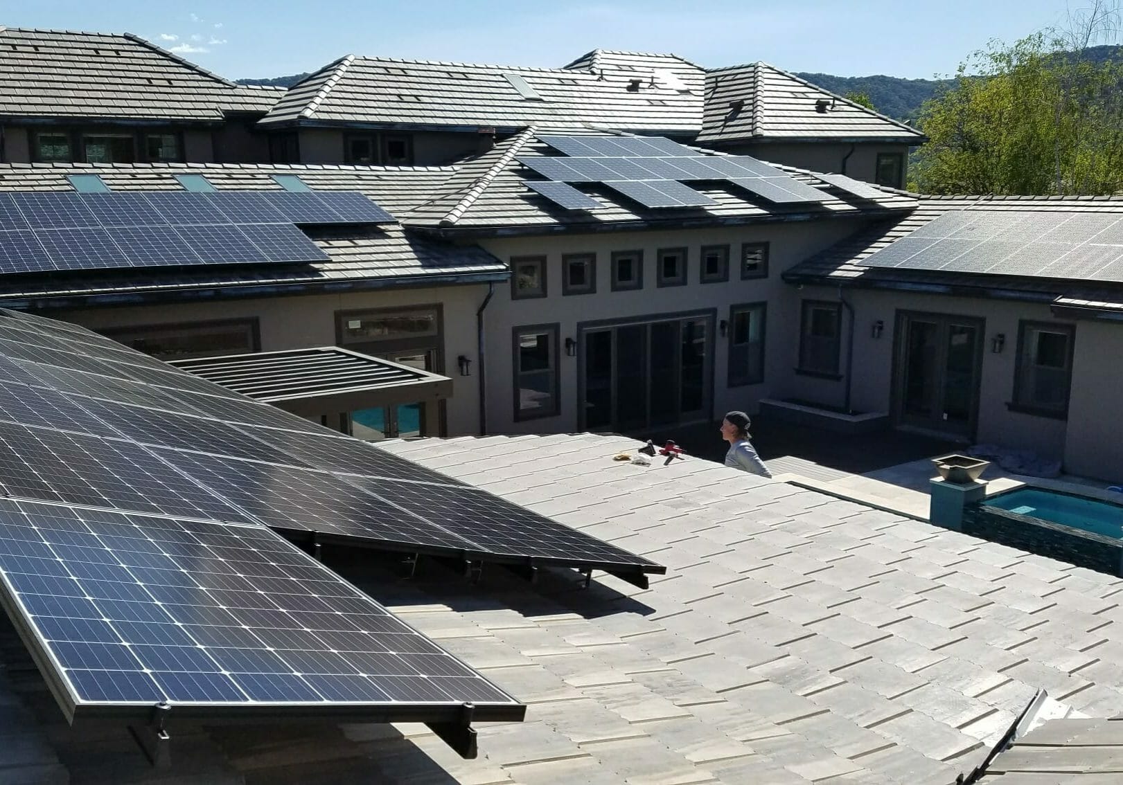 multi-roof solar project